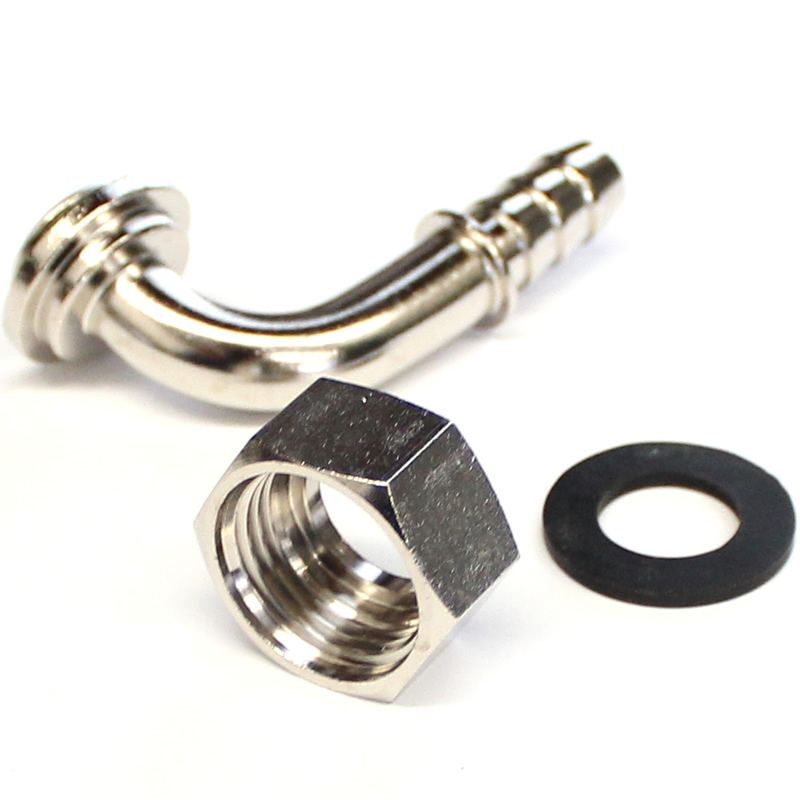 Metal Elbow Hose Fitting 15 mm/ 10 mm