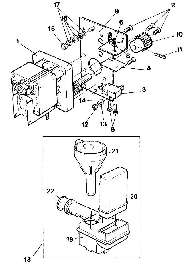 Westomatic Brewer Motor and Extraction Assembly