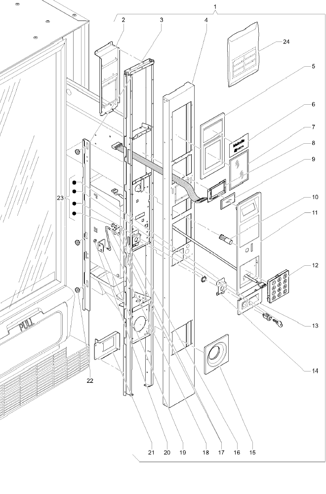 melodia door external side