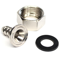 Metal Straight Hose Fitting 22 mm/ 10 mm (3/4)